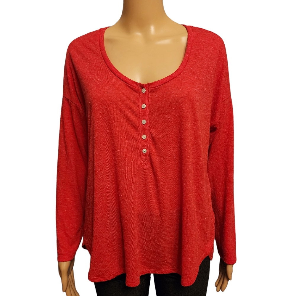 Victoria's Secret Red Lounge Shirt M